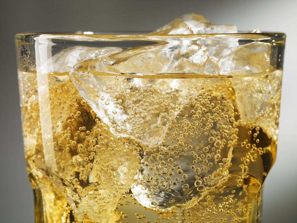 Detail of Close-up of Cider on Ice by Corbis