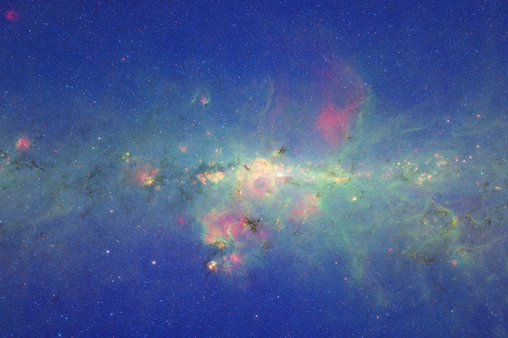 Detail of An Infrared View of the Inner Milky Way from the Spitzer Space Telescope by Corbis