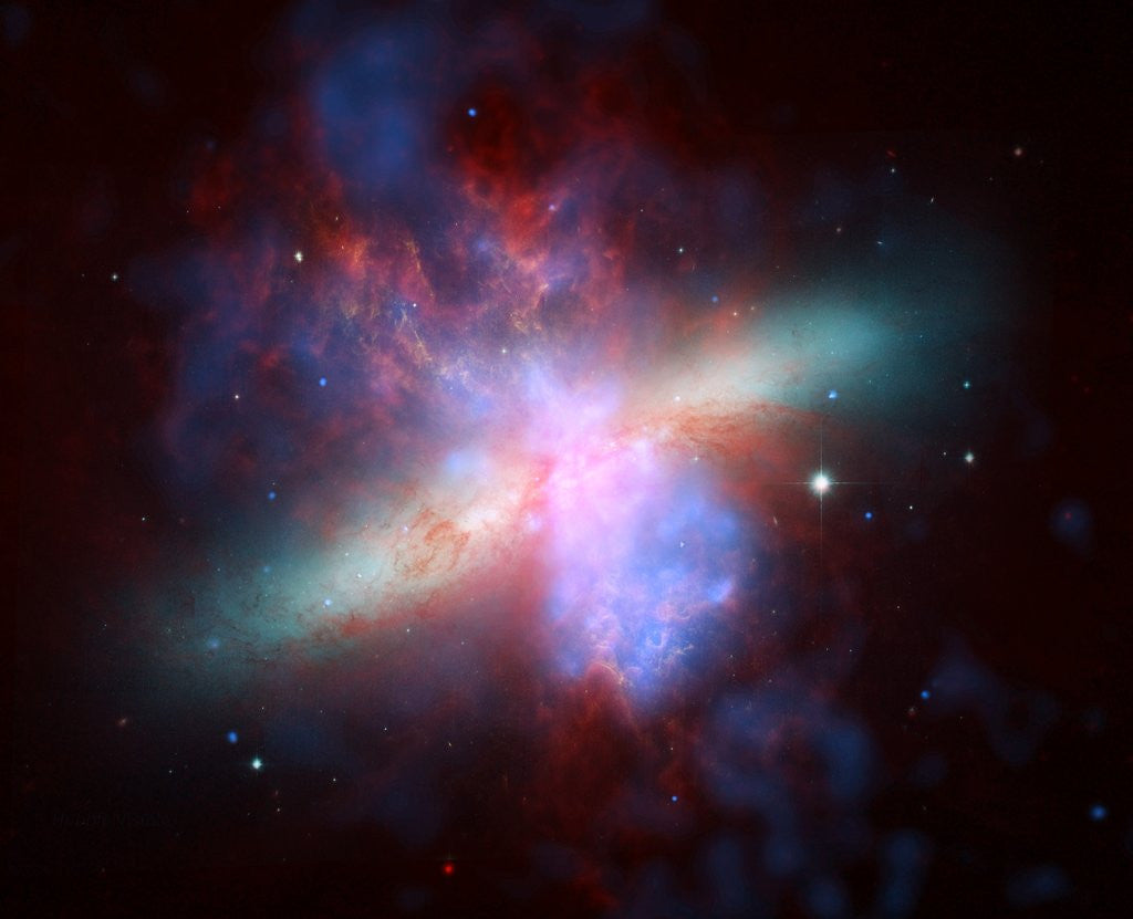 Detail of M82 Galaxy by Corbis