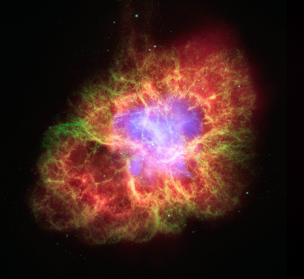 Detail of Spiral Galaxy in Crab Nebula by Anonymous