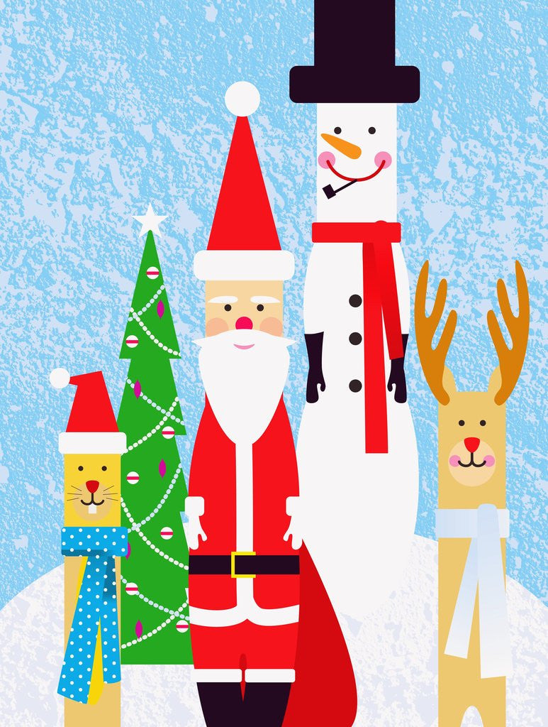 Detail of Christmas Figures by Anonymous
