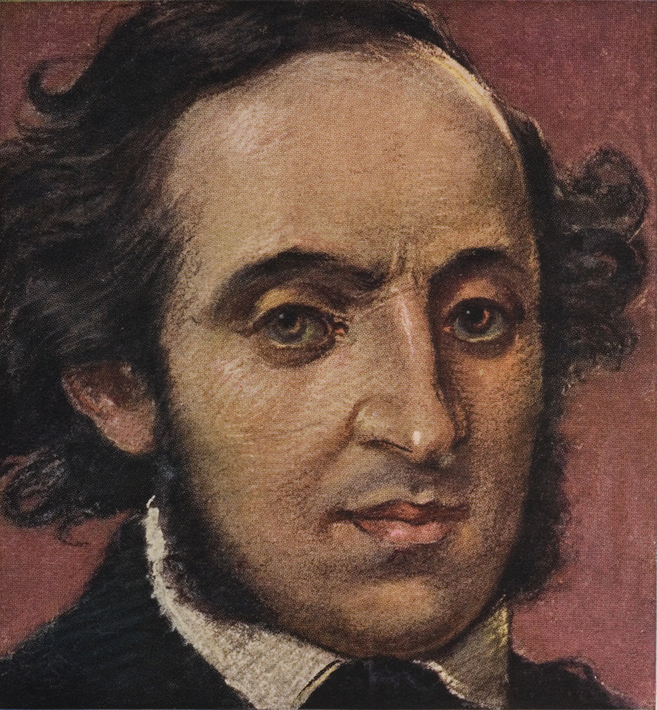 Detail of German Composer Felix Mendelssohn by Corbis