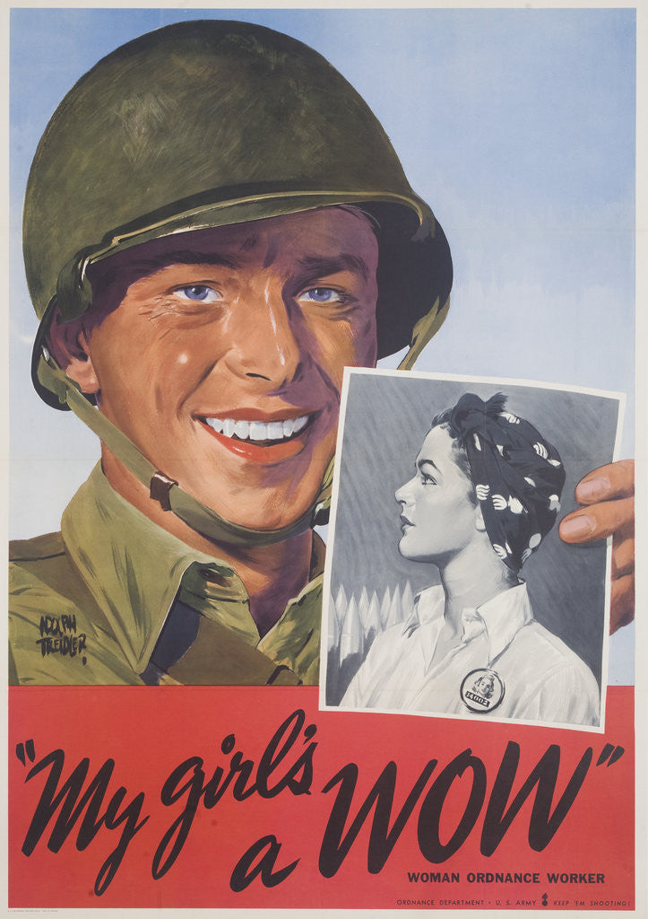 Detail of My Girl's a WOW Poster by Adolph Treidler