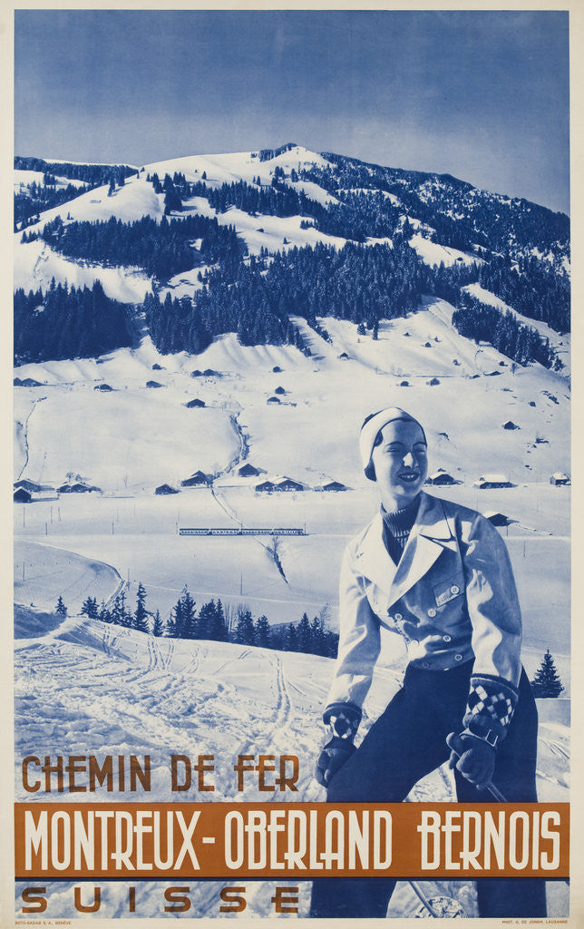 Detail of Montreux Oberland Bernois Poster by Anonymous