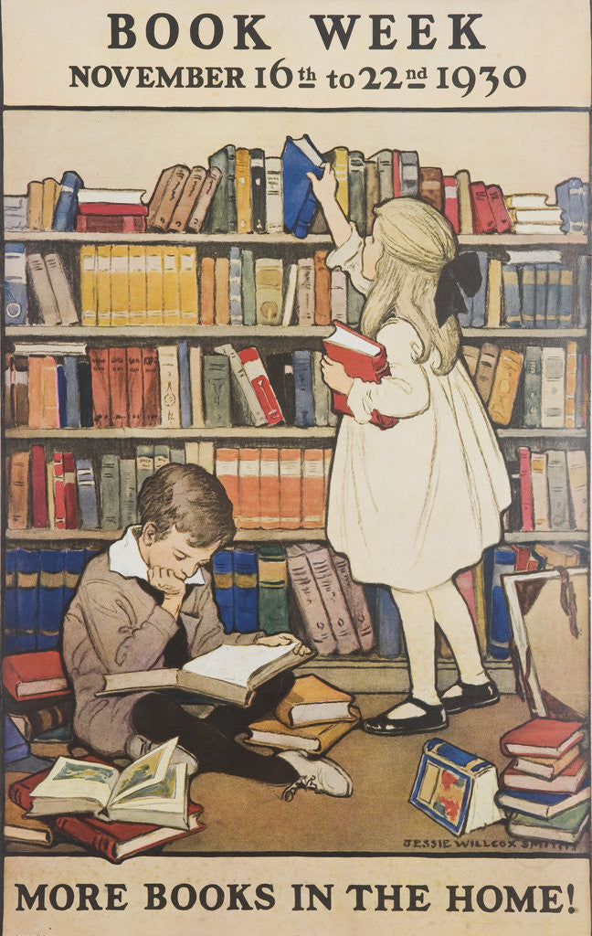 Detail of Book Week Poster by Jesse Willcox Smith