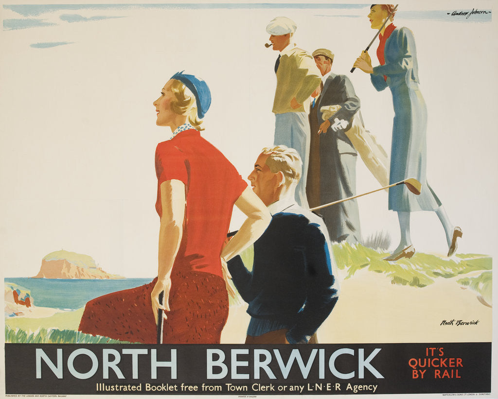 Detail of North Berwick Poster by Andrew Johnson