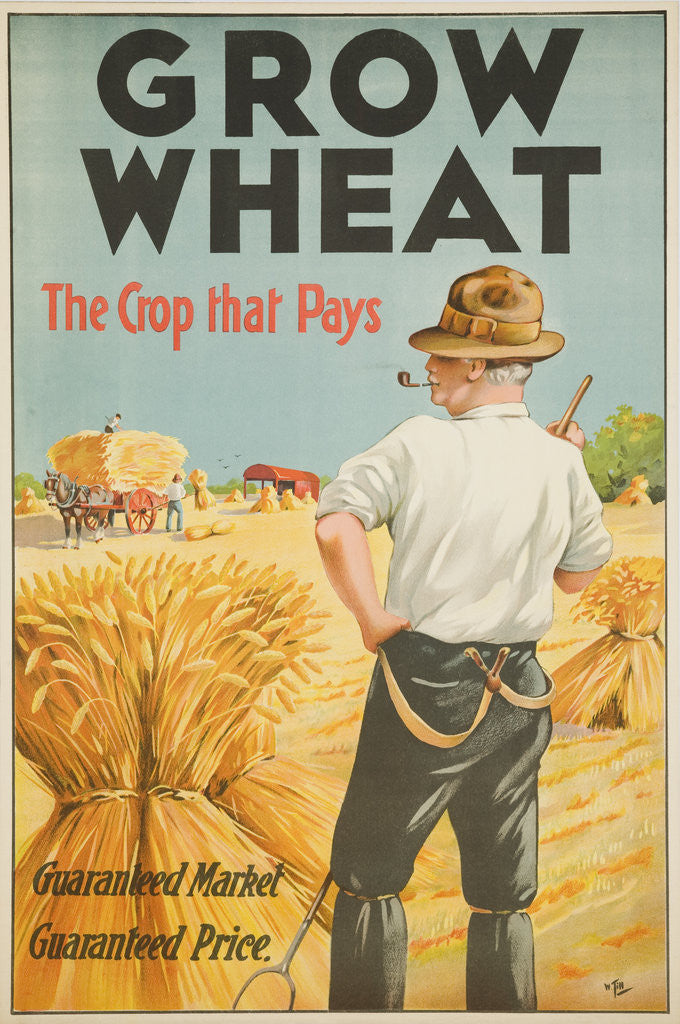 Detail of Grow Wheat the Crop That Pays Poster by Till