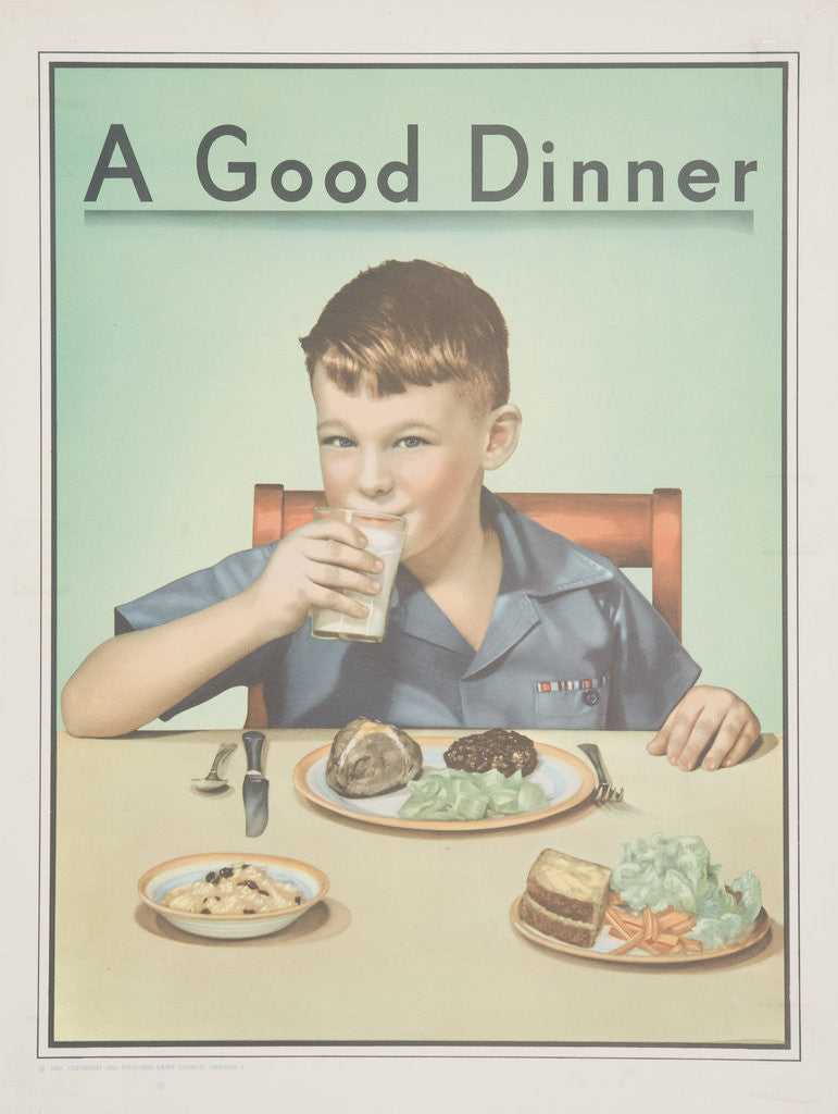 Detail of A Good Dinner Poster by Anonymous