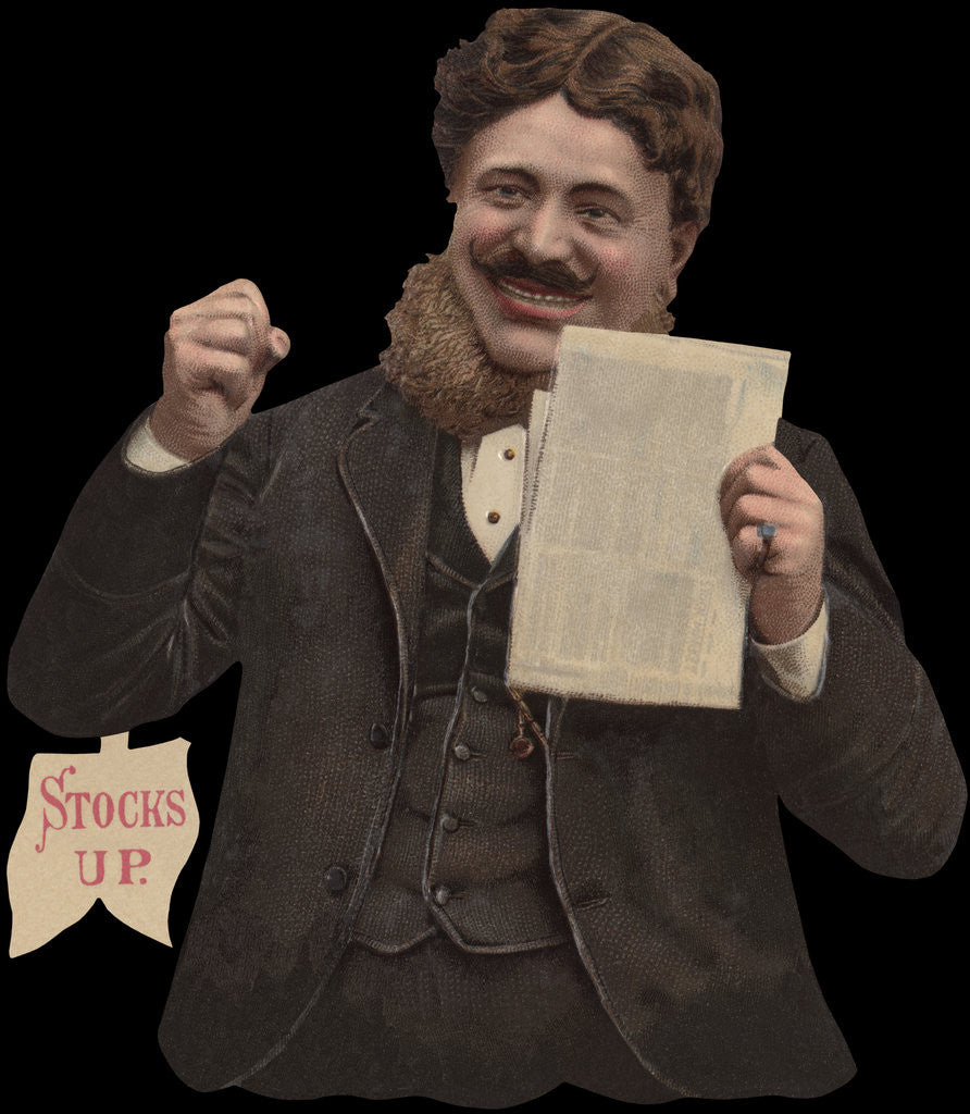 Detail of Stocks Up Die-Cut Scrap by Anonymous