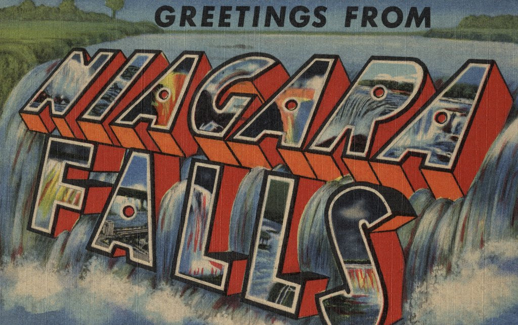 Detail of Greetings from Niagara Falls Postcard by Anonymous