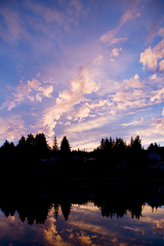 Detail of Sunset Over Auke Bay in Alaska by Anonymous
