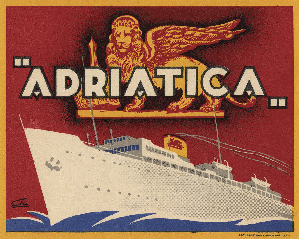 Detail of Adriatica Luggage Label by Corbis
