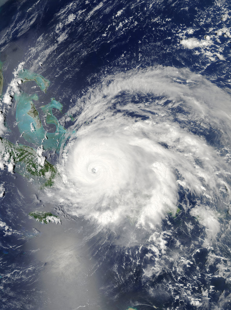 Detail of Hurricane Ike approaching Cuba by Anonymous
