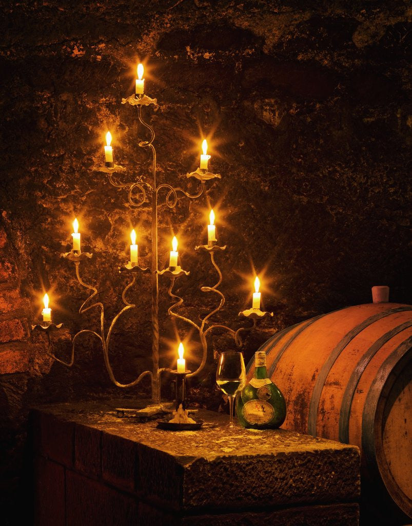 Detail of Wine Cellar in Bavarian Castle by Corbis