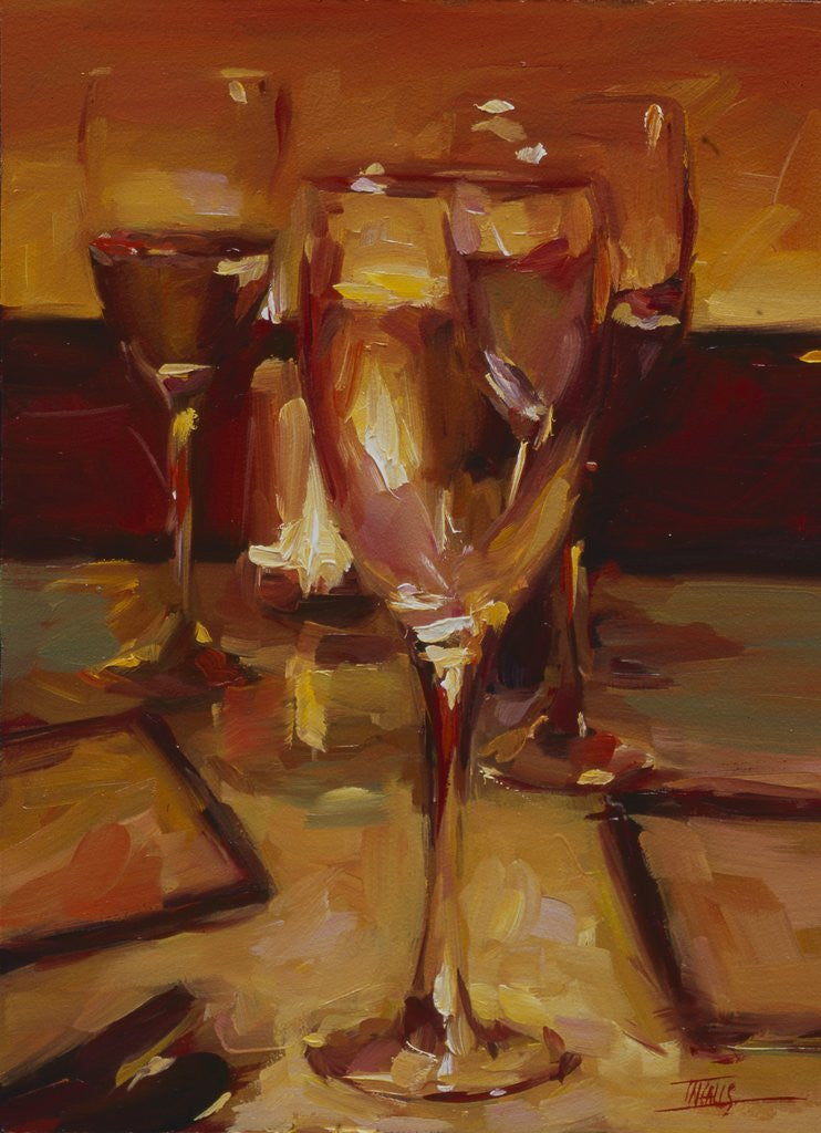 Detail of Wine Glasses, Paris by Pam Ingalls