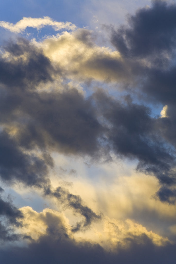 Detail of Dark Clouds in Evening Sky by Anonymous