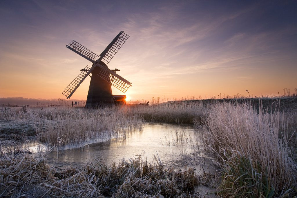 Detail of Herringfleet Windmill at Sunrise by Anonymous