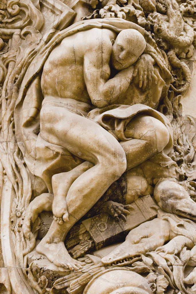 Detail of Detail of Sculpture on Palacio del Marques de Dos Aguas by Anonymous