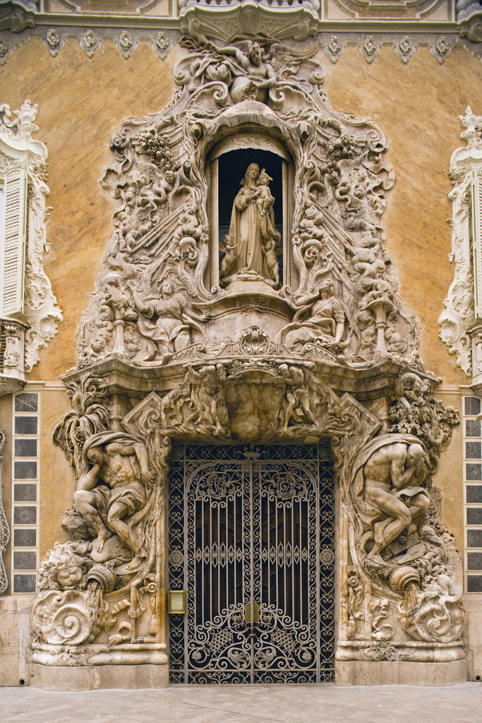 Detail of Doorway of Palacio del Marques de Dos Aguas by Anonymous