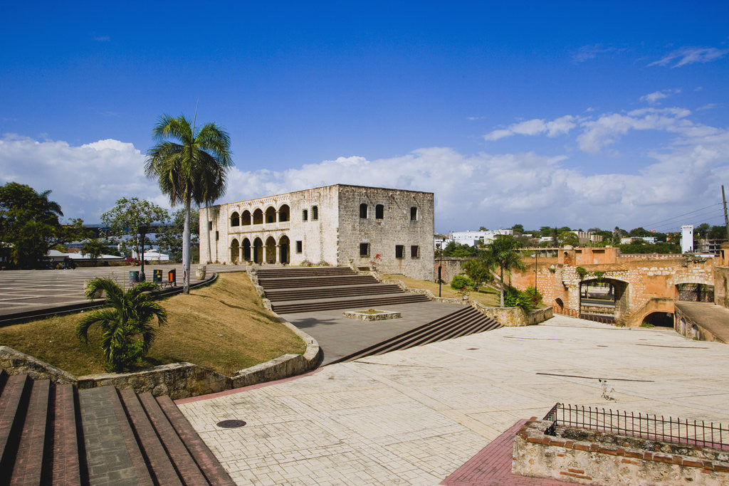 Detail of Plaza de la Hispanidad with the Museo de Alcazar de Colon by Anonymous