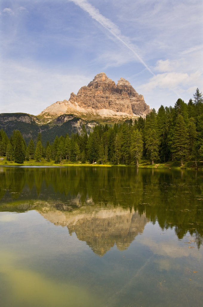 Detail of Tre Cime di Lavaredo Reflected on Lago dei Cirmoli by Anonymous