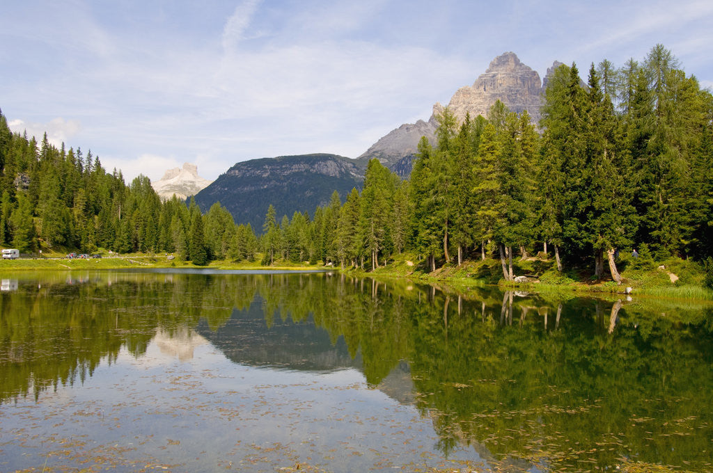 Detail of Tre Cime di Lavaredo Reflected on Lago dei Cirmoli by Anonymous