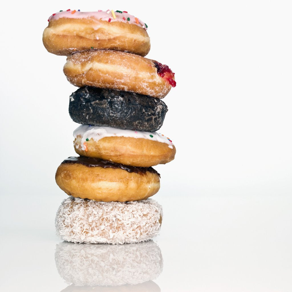 Detail of Stack of Donuts by Corbis