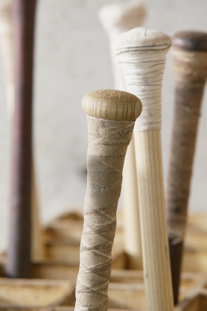 Detail of Baseball bats by Corbis