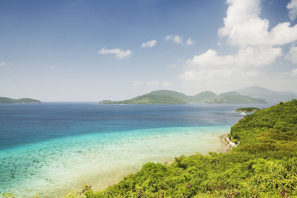 Detail of View Across Narrows from St. John to the British Virgin Islands by Anonymous