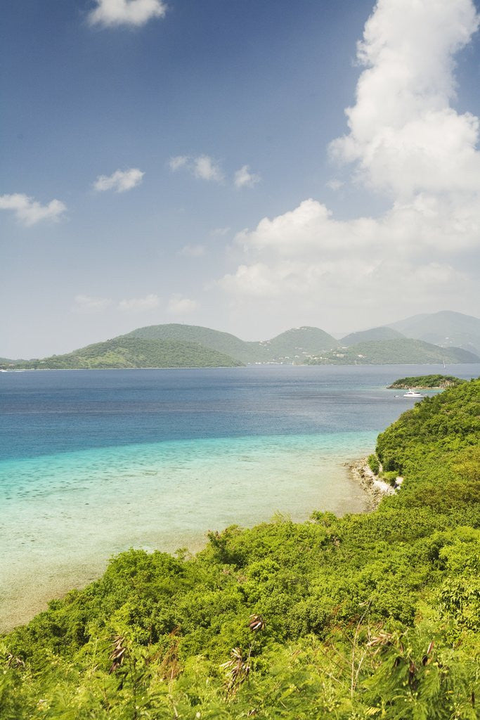 Detail of View from St. John to the British Virgin Islands by Anonymous