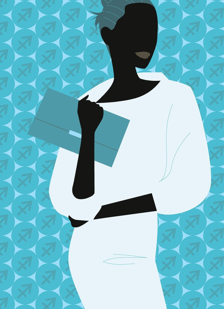 Detail of Woman Carrying Clutch Purse by Anonymous