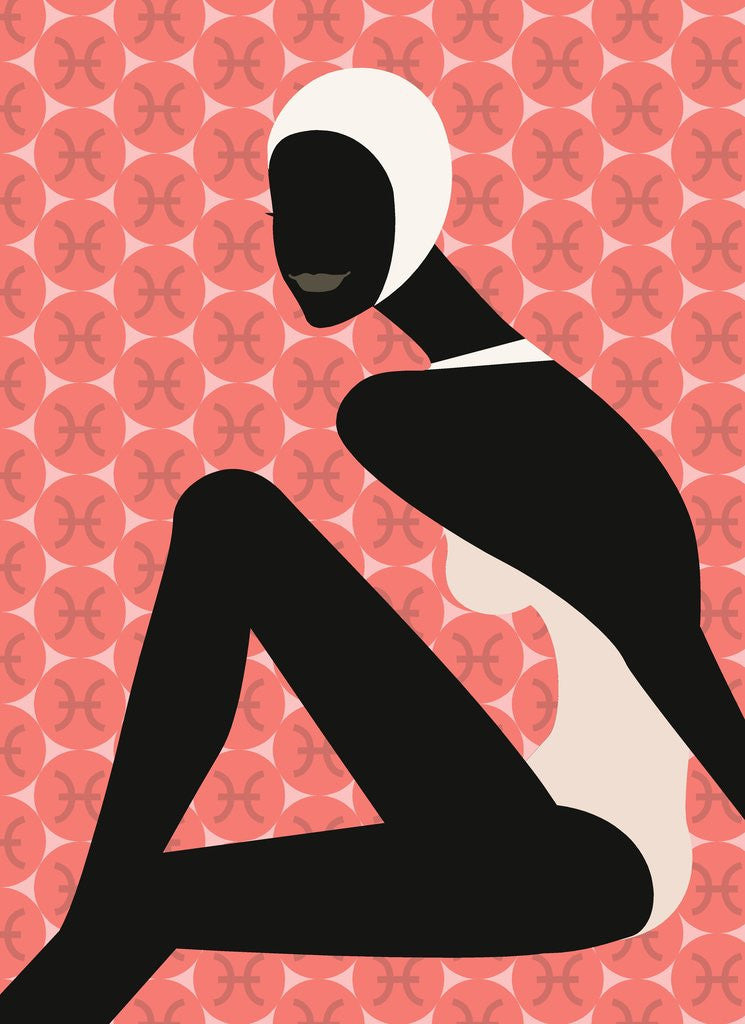 Detail of Woman Wearing Swim Cap by Anonymous