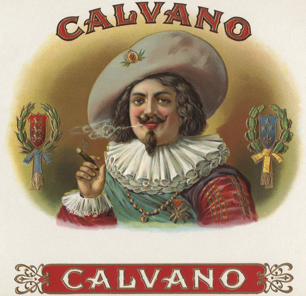 Detail of Calvano Cigar Box Label by Corbis