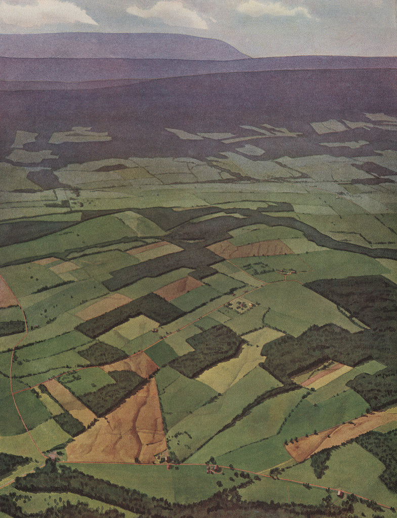 Detail of Illustration of Pennsylvania Farmlands by Anonymous