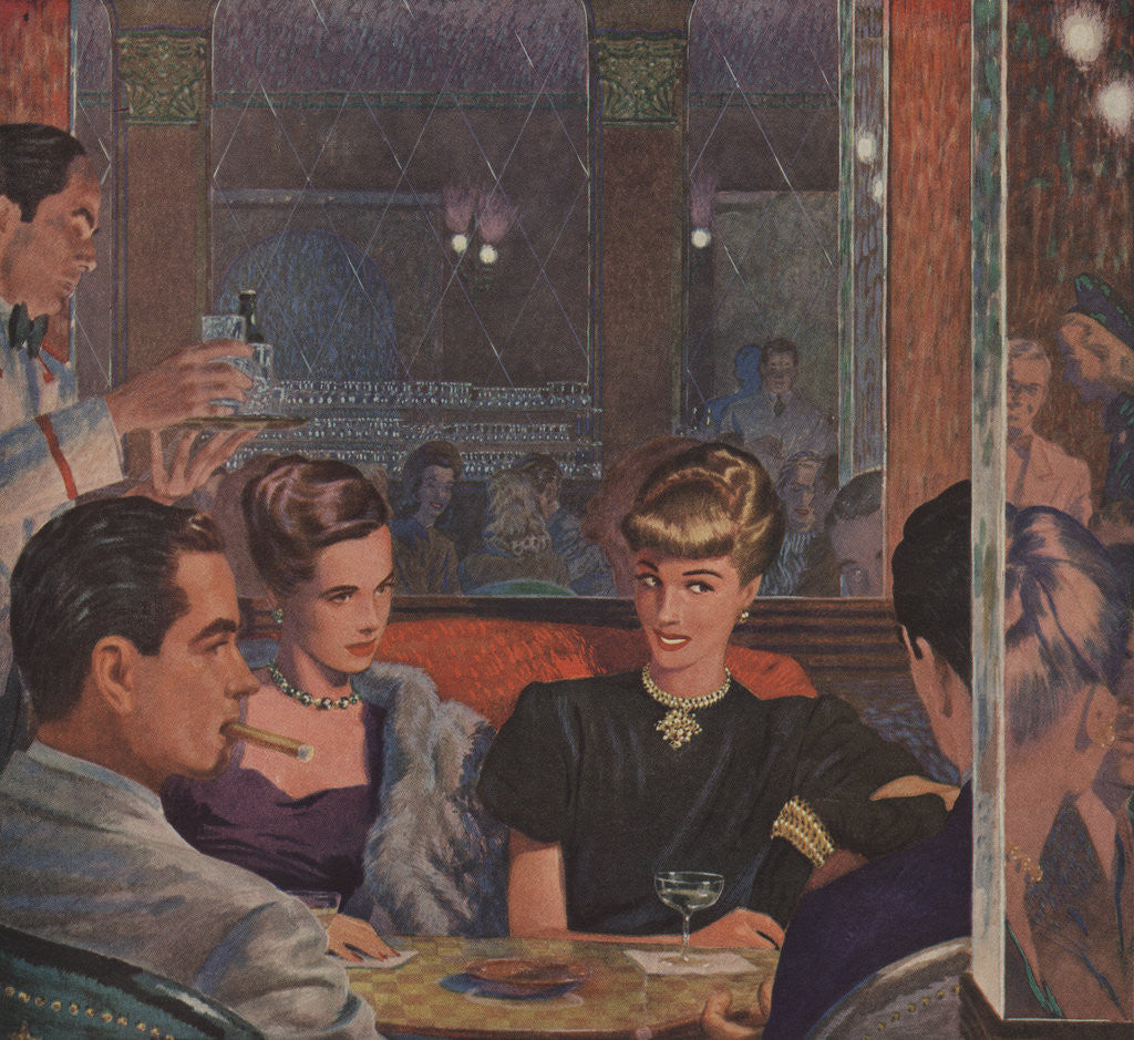 Detail of When You Visit the Ritz in Boston Magazine Advertisement by Anonymous