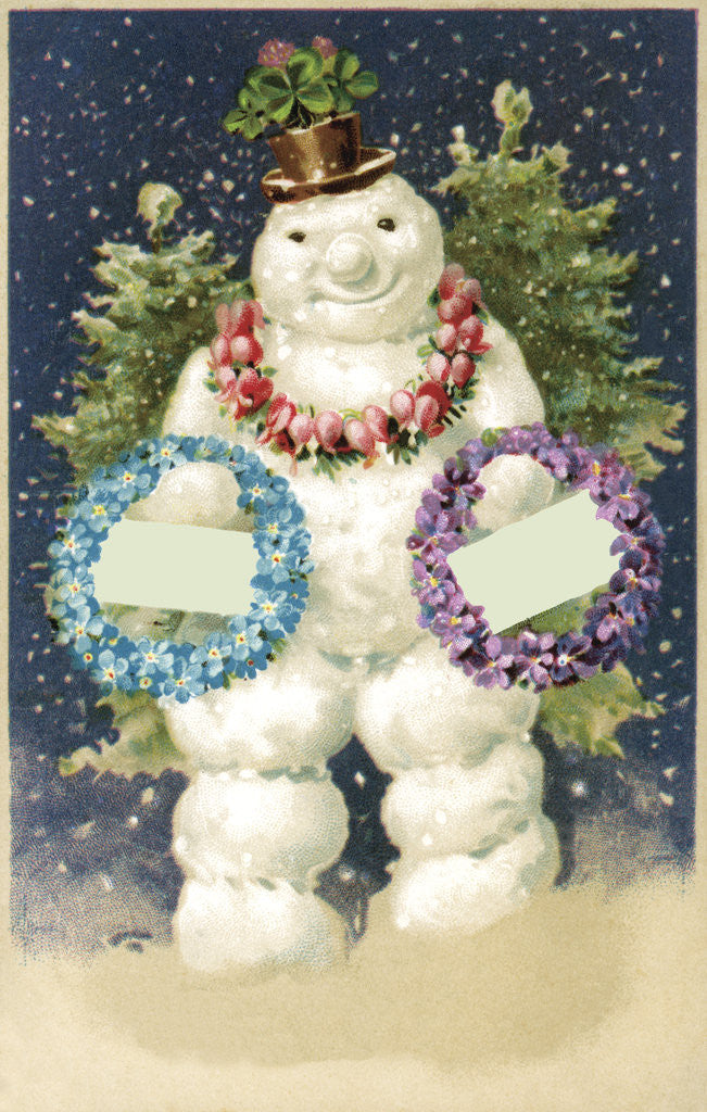 Detail of A Merry Christmas Postcard by Anonymous