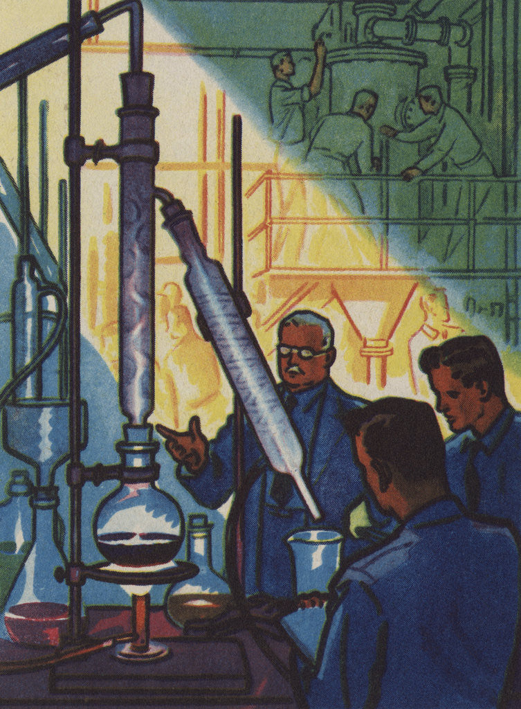 Detail of Becoming Oil Experts Illustration by Anonymous