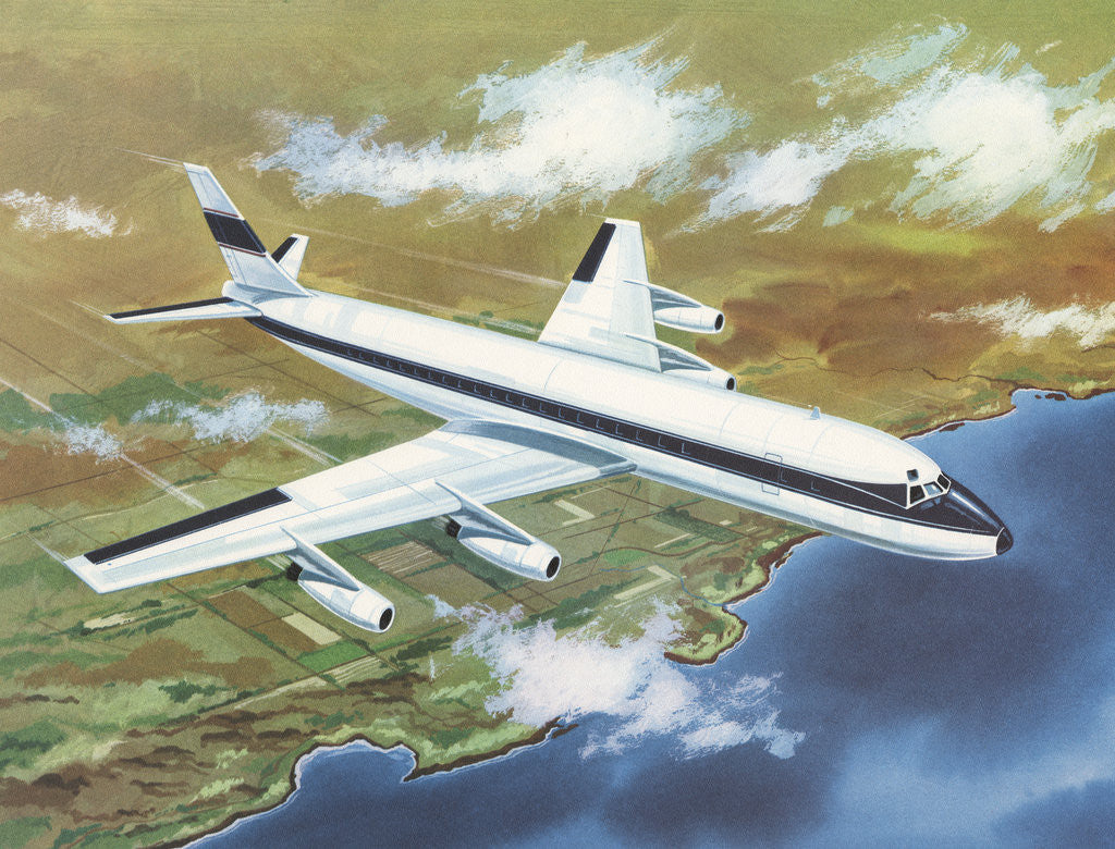 Detail of Illustration of Jet Airplane by Anonymous