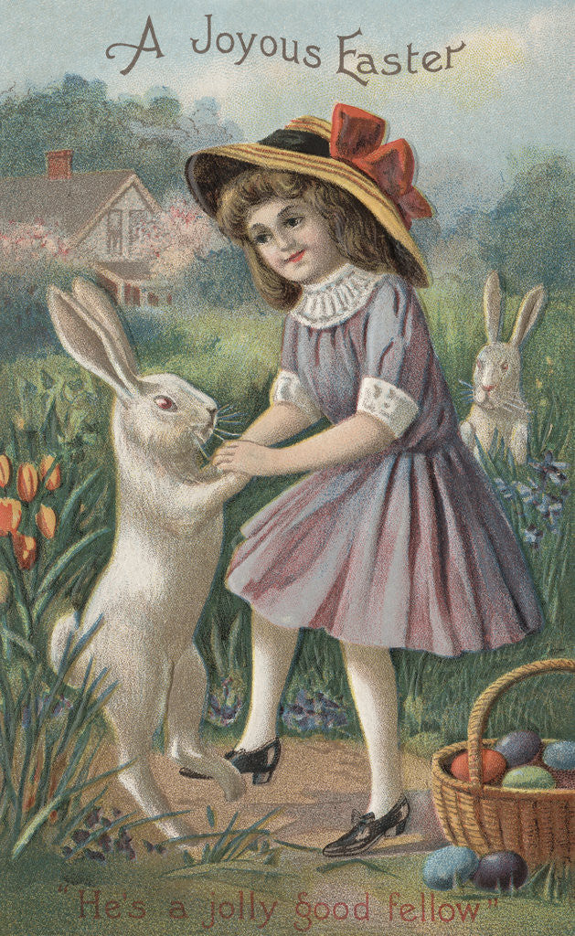 Detail of A Joyous Easter Postcard by Anonymous