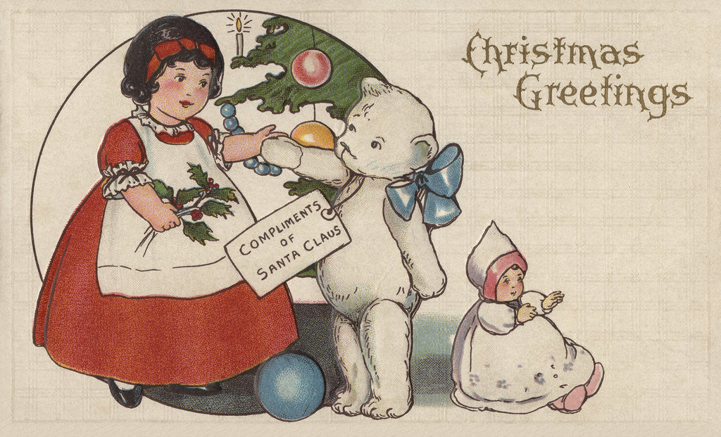 Detail of Christmas Greetings Postcard by Anonymous