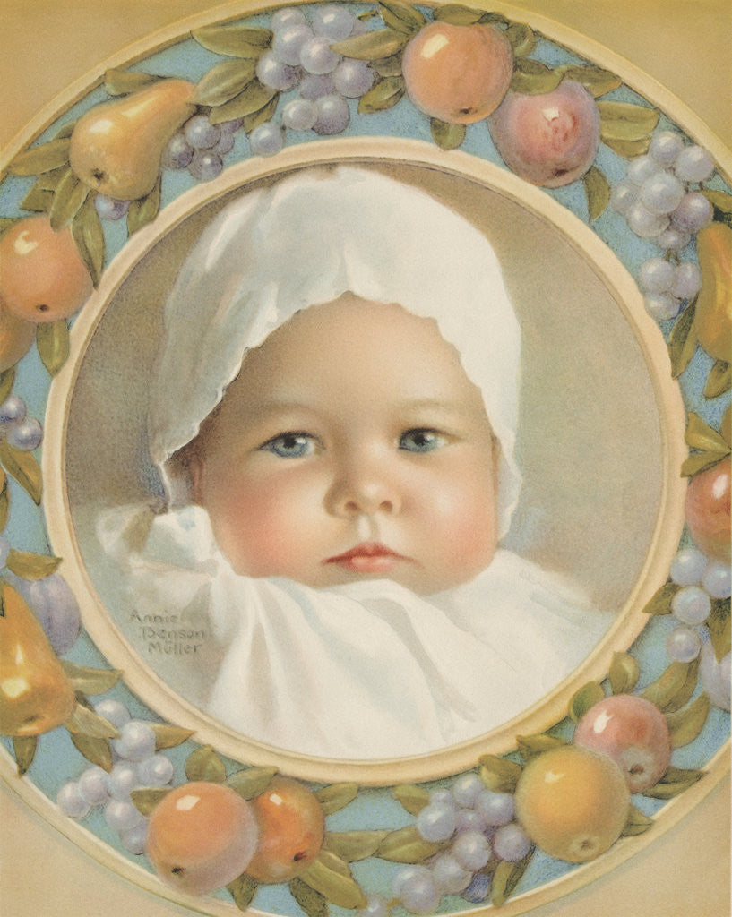 Detail of Portrait of Baby by Annie Benson Muller