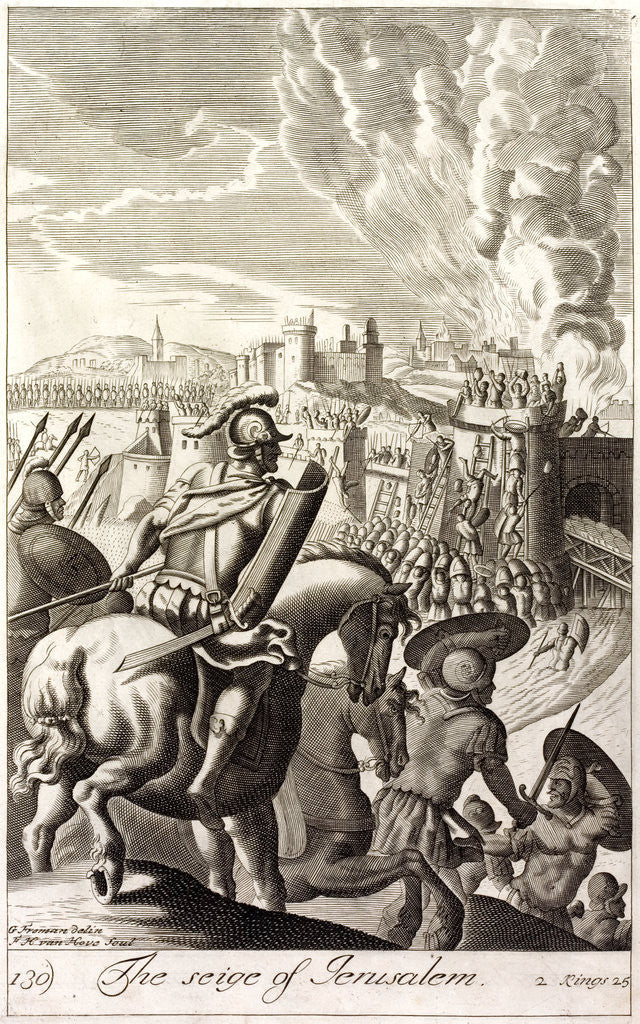 Detail of The Seige of Jerusalem Illustration by Corbis