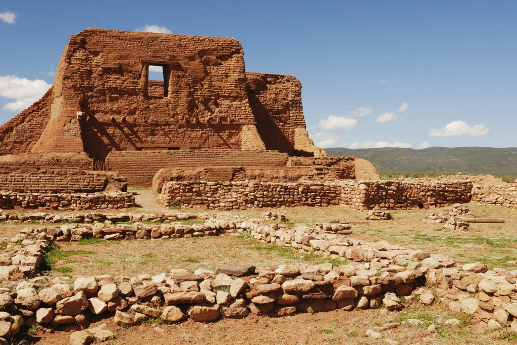 Detail of Mission Ruins at Pecos National Monument by Corbis