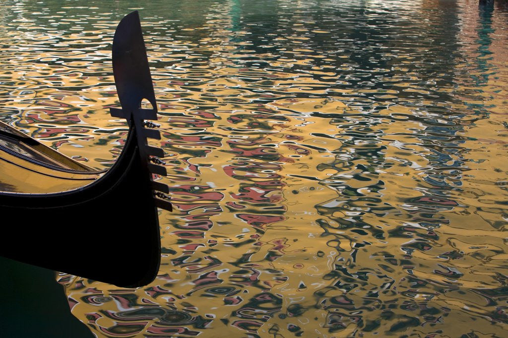 Detail of Reflections on Water by Gondola by Anonymous
