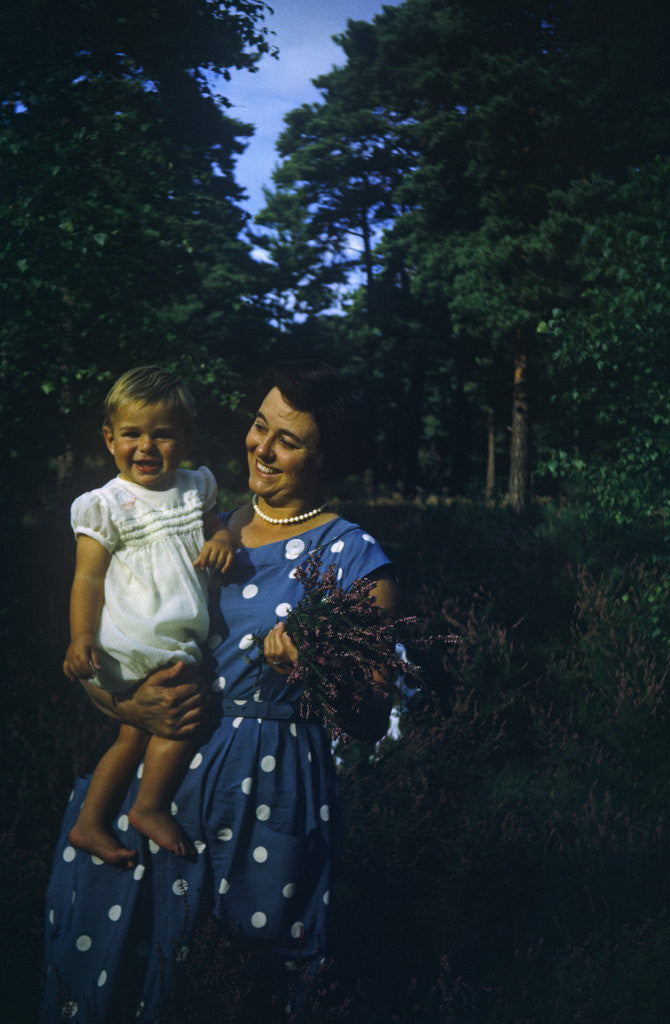 Detail of England - Southend-on-Sea - 1960's mother and baby by Anonymous