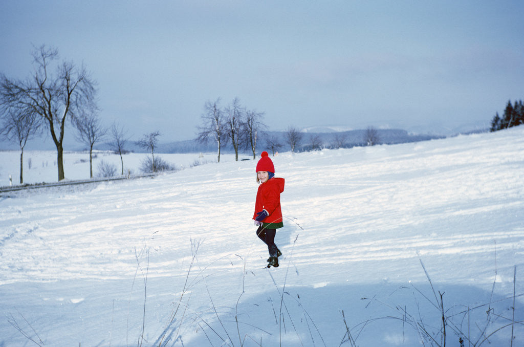 Detail of Germany - Bielefeld - 1960's child plays in snow by Anonymous