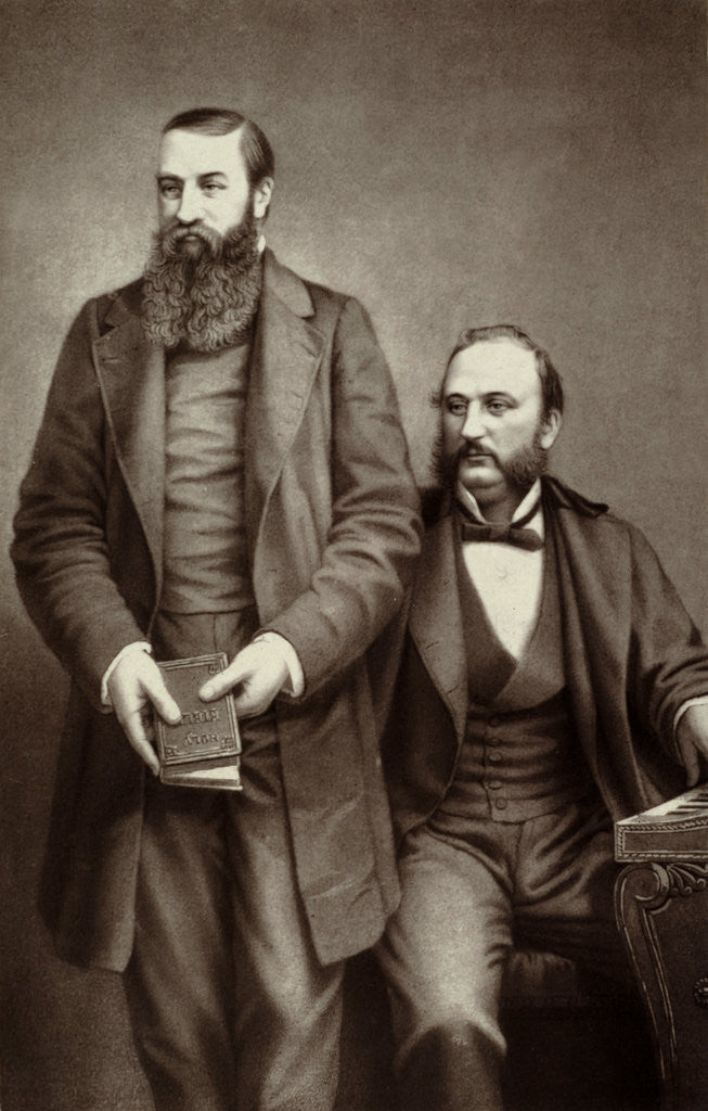 Detail of Evangelists Ira David Sankey and Dwight Lyman Moody by Anonymous
