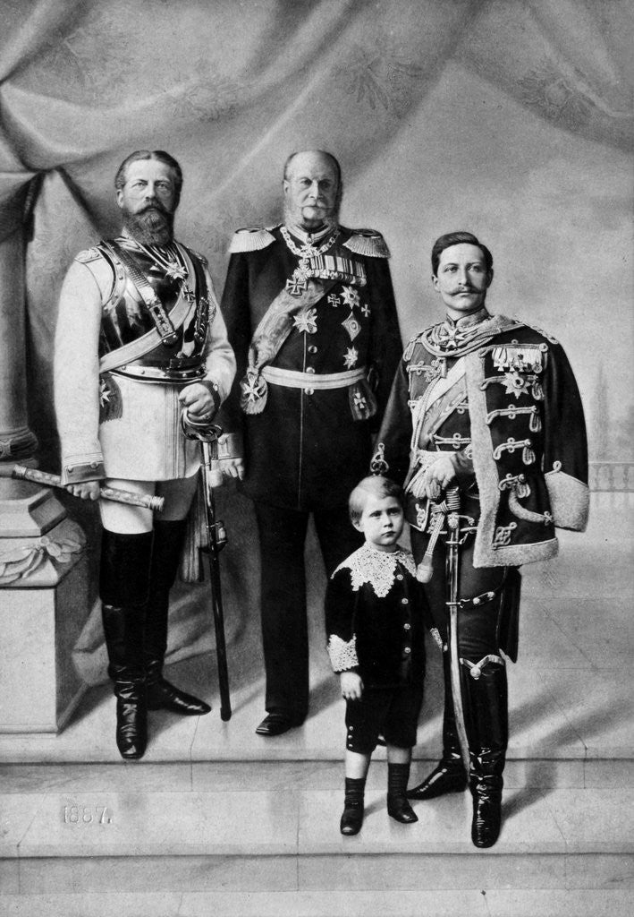 Detail of Portrait of the Last Three German Emperors by Corbis