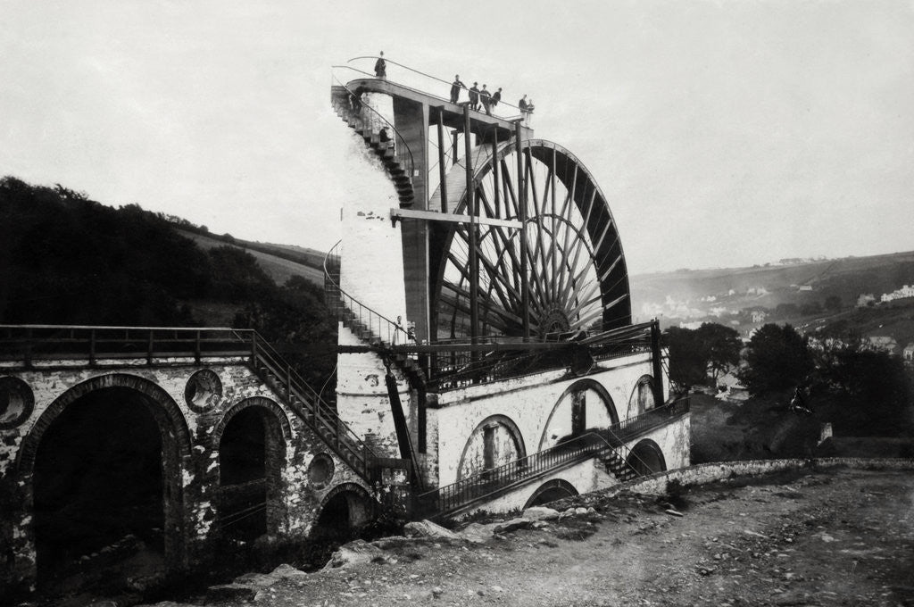 Detail of Laxey Waterwheel on the Isle of Man by Anonymous