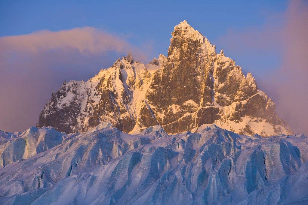 Detail of Mount Sabatier and Graae Glacier on South Georgia Island by Anonymous